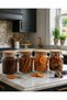 12-Piece Glass Jar Set with Airtight Bamboo Lids - 3 Different Sizes - Multi-Purpose Storage Jar - 4