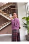 Plaid Patterned Baggy Fit Mileena Jeans - 5