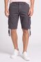 Men Solid Cargo Shorts, Grey