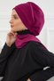 Cross Planting Scarf Design Chiffon Ready-To-Wear Turban, Ht-48 Fuchsia - 4