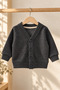 Baby Boy Thessaloniki Knitted Cardigan Smoked Buttoned V-Neck Knitwear Cardigan - 6