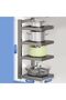 Heavy Duty Pots and Pans nizer Rack Adjustable Storage for Cast Iron Pans Carbon Steel and Saucepan Lids Space Saving Solution for Cupboard Cabinet or Kitchen Counter 4 tier By Best Deal - 4