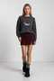 Embroidered Oversize Knitwear Sweater Lyy0150 Anthracite - 4