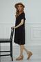 Slit Short Dress,Elb-4 Black - 6