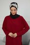 Chiffon Ready-To-Wear Turban with Floral Crown Accessory, Ht-103, Ht-103 Black-Silver
