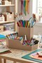 Multi-Purpose Triangular Desktop Organizer – Makeup Brush Holder, Pen Holder, Bathroom and Coffee Corner - 4