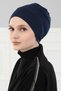 Bere Model Tesettür Bone,B-35 Navy Blue - 3