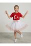 White Skirt with Red Polka Dots and Ribbon Tutu for October 29Th Feast - 3