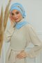 Design Chiffon Ready-To-Wear Turban with Gold Accessories, Ht-28, Ht-28 Baby Blue - 4