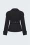 Belt Detailed Short Trench Coat - Anthracite - 4