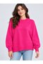New Season Women's Oversize Crew Neck Soft Textured Knitwear Sweater – Stylish and Comfortable Daily Combination