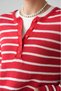 Women's Crew Neck Buttoned Long Sleeve Knit Sweater - 4