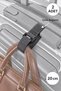 2-Pack Luggage Strap - Velcro Strap - Suitcase Bag Strap - Bag Holder - Velcro Tape - Cable Organizer - Velcro Bag Strap - Travel Cable Organizer 20cm. (Anthracite)