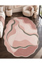 Eta Pastel Wavy Abstract Pattern Modern Woven Base Decorative Carpet Eta4390
