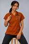 (E-Flex) Tile Lycra Women's Single Top Non-Ironing Nurse and Doctor Uniform Scrubs Hospital Uniform - 3
