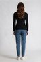 Women's Black 10-Pack Cotton Lycra Long Sleeve Crew Neck Bodysuit - Custom Made Sleep Band and 6-Piece Buckle Gift Set - 5