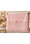 50X90 2-Pack 100% Cotton Velvet Lace Laced Bow Dowry Box Hand and Face Towels - 4