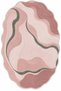 Eta Pastel Wavy Abstract Pattern Modern Woven Base Decorative Carpet Eta4390 - 3
