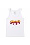 Wildstyle Energy – Yellow & Burgundy Graffiti Art Graphic Tank Top
