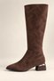 Collié Pointed Toe Side Zipper Heeled Women's Boots - 3