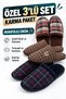 3-Piece Men's Winter House Slippers Advantageous Package Dowry Package Hospitality Gift Slippers