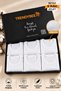 Men's Ribana Undershirts 6-Pack Cotton Comfortable Cut Economical in Special Box White Color Size S - 2
