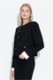 Button Detailed Tweed Jacket - 2