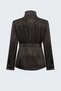 Belted Suede Jacket - Brown - 5