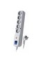 Extension cord, Lestar, 5 sockets, 3m, White - 2