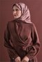 Sura Pure Silk Scarf 9600 36 Dried Rose Flower Pattern - 2