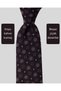 Floral Patterned Brown Tie – 8 cm Wide - 2