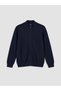 Textured Boy's Knitwear Cardigan with High Collar from Uzg Store for Style Enthusiasts - 3