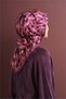 Tivil Pure Silk Scarf 9623 86 Pink Houndstooth Pattern - 2