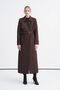 Quilted Belted Kap Brown 14008 - 2