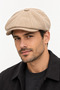 Men's Italian Style Plaid Patterned Cap Hat with Elastic Back - 3