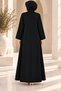 Pearl Nobility Beaded Detailed Front Closure Hijab Dress - 2