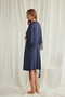 Low-Cut Collar and Lace Sleeves Dressing Gown Set - 5