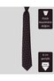 Floral Patterned Brown Tie – 8 cm Wide - 4