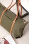 Emily Khaki Tan Zipper Detailed Large Size Daily Women's Shoulder and Shoulder Bag - 3