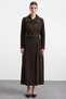 Soft Touch Overcoat with Knitwear Detail on the Collar and Sleeves Brown 6914 - 4