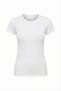10-Pack White Women's Cotton Elastane Half-Sleeve Body T-Shirt Set - Custom Made Sleep Band and 6 Colorful Buckles as a Gift - 6