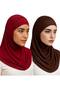 2 Pieces Hijab 2 Pieces Lycra Fabric