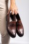 Genuine Leather, Laceless Inner and Outer Leather Men's Loafer Shoes - 2