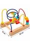 Montessori Educational Wooden Bead Stringing and Wire Maze Coordination Developmental Educational Toy - 2