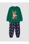 Esvab • Modern & Distinctive New Year's Themed Boys' Pajama Set - 2