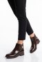 Women's Zippered Stylish Comfortable Special Occasion Night Daily Coffee Shiny Boots Pc-56080