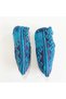 Çeyizlik Winter Hand Knitted Booties – Blue Burgundy Patterned – Size 36-37 - 5