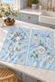 Icy Blue Ornaments Snowflake Ice Blue Ornament Bulk Christmas Patterned Set of 2 Kitchen Towels 35X55 - 3