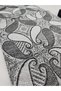 Women's Cashmere Textured Shoulder Shawl and Scarf Royal Mosaic Embroidered Pattern Soft Textured Fringed 70 × 200 cm - 5