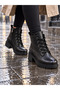Women's Stylish Comfortable Sole Zipper Lace-Up Boots Botie